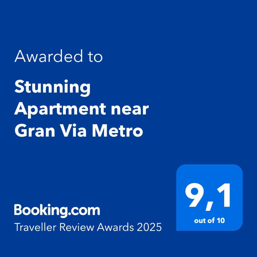 Stunning Apartment Near Gran Via Metro Madrid Exterior foto